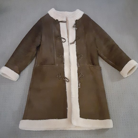 Beautiful Vintage Shearling Sheepskin- 100% Real/High Quality-Women's Size S - Picture 6 of 10